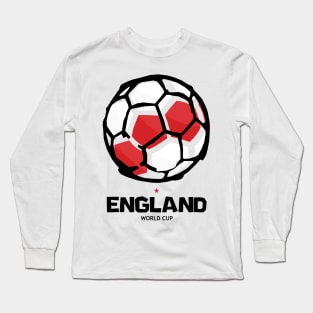 England Football Country Flag Long Sleeve T-Shirt